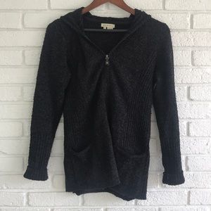 Royal Robbins Hooded zip up knit sweater SIZE S